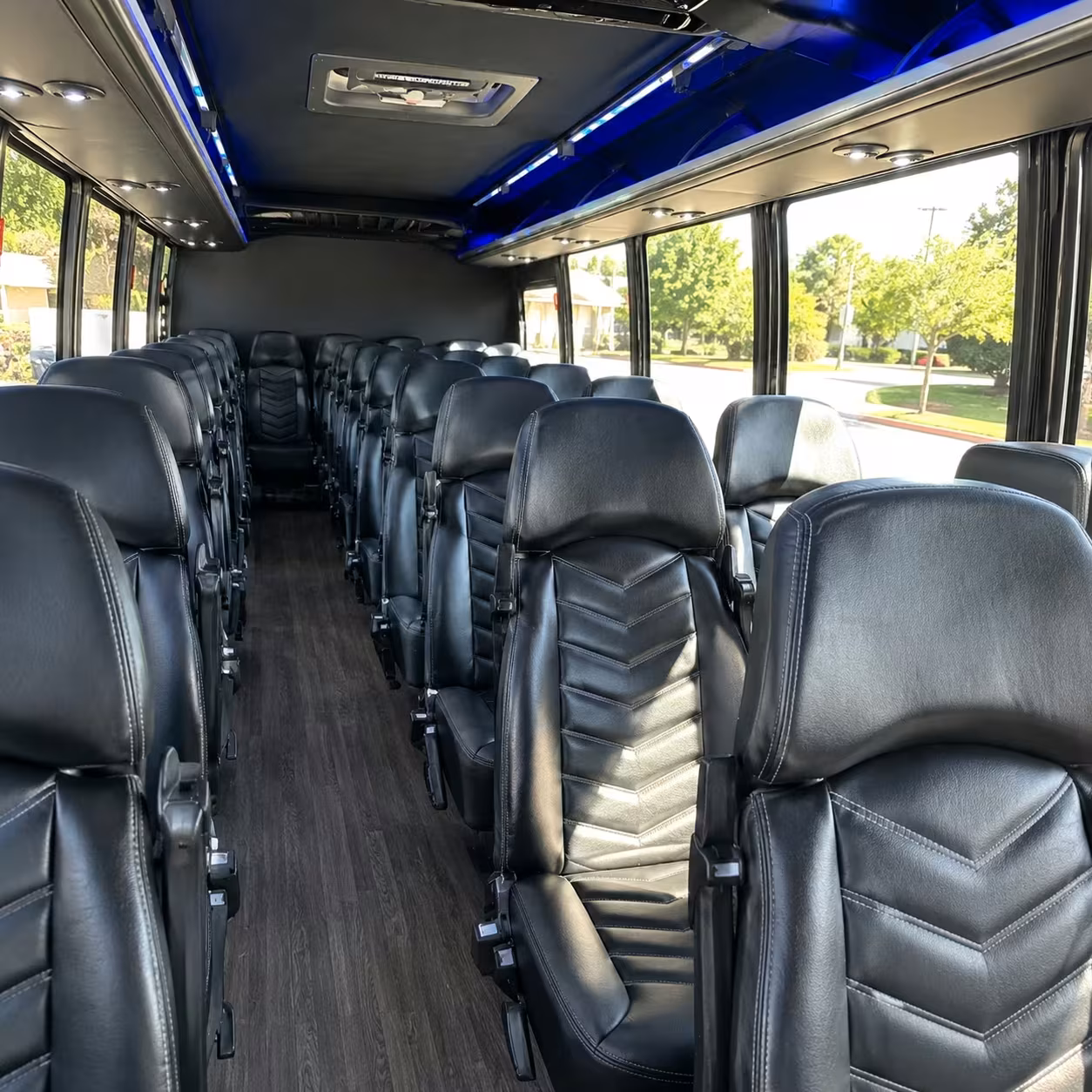 30 passenger minibus inside