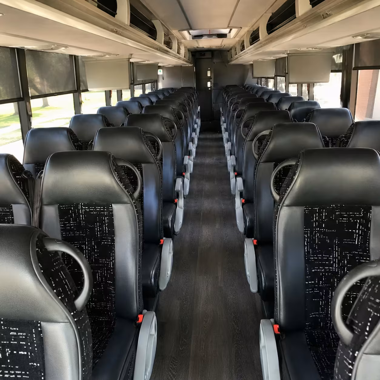 largo charter bus interior